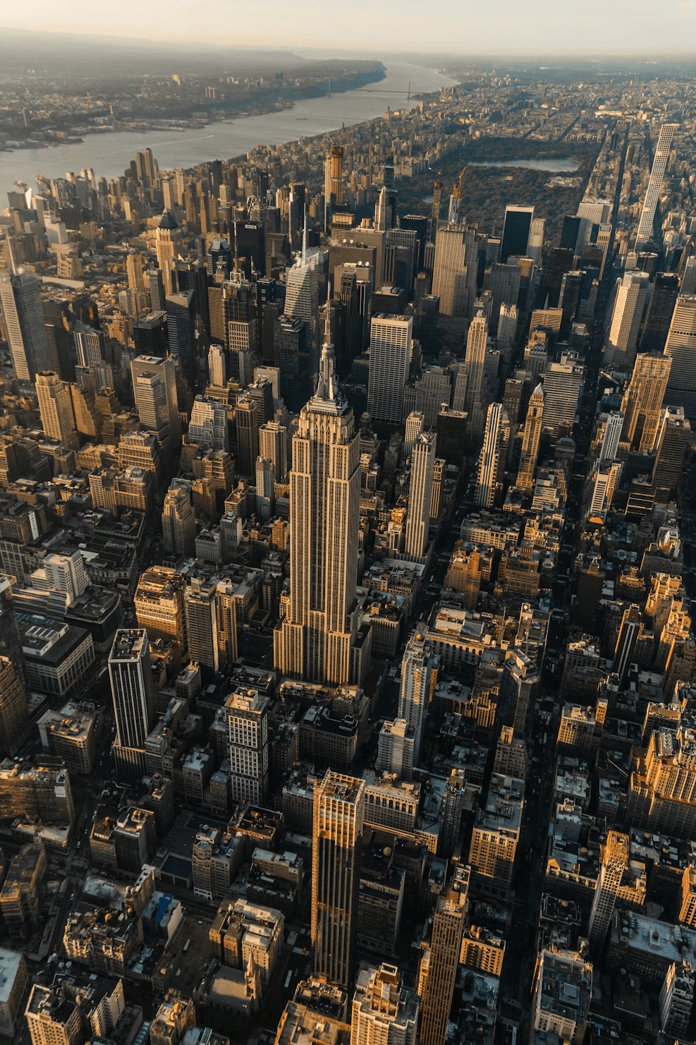 Aerial view of New York City
